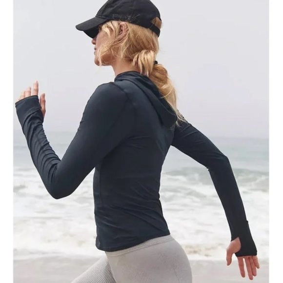 Free People Black Layer Hoodie Size S - Picture 4 of 10